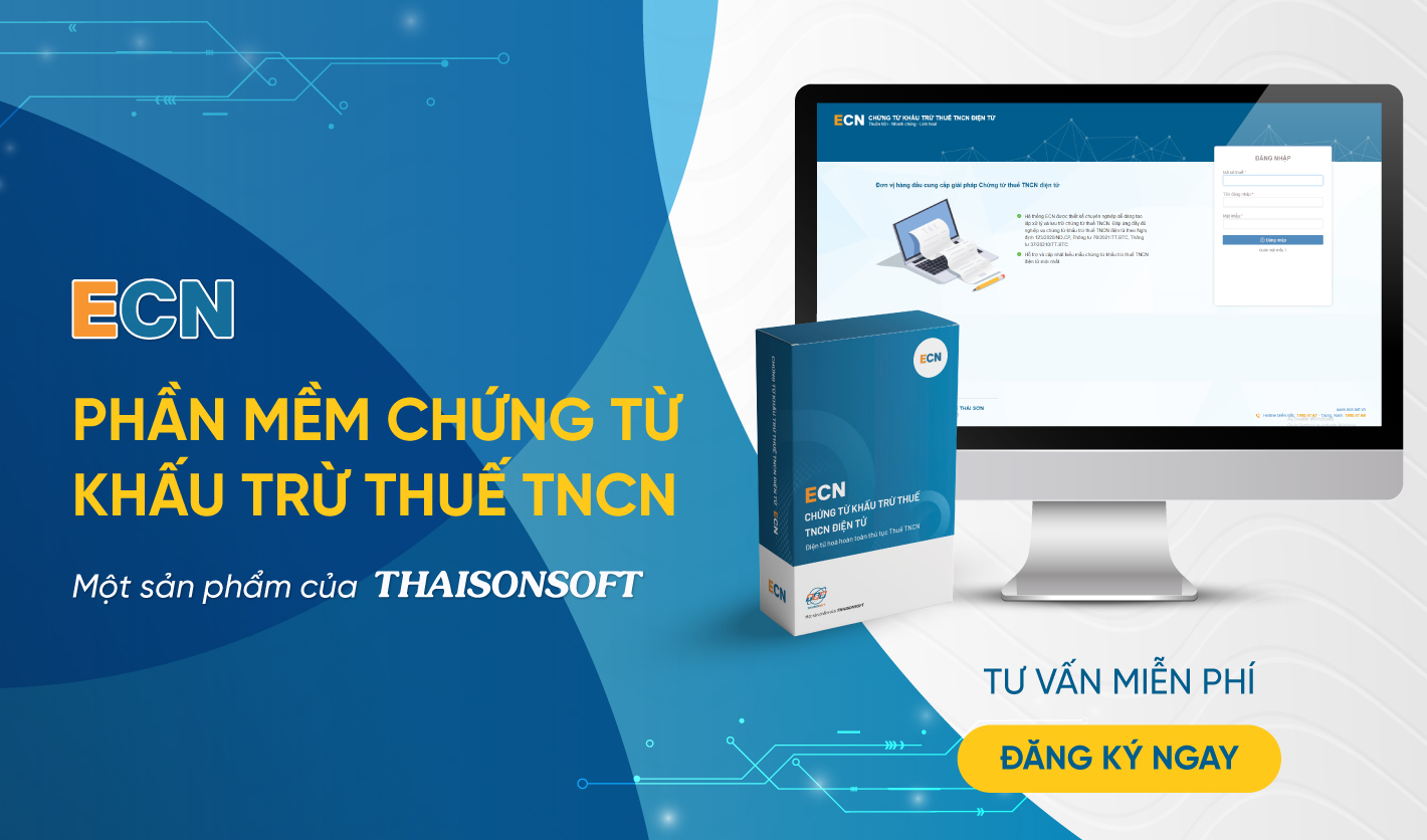 Phần mềm ECN do Công ty Phát triển Công nghệ Thái Sơn phát triển